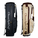 Signature Vintage Stand Bag - Canvas & Leather - Classic Style Golf